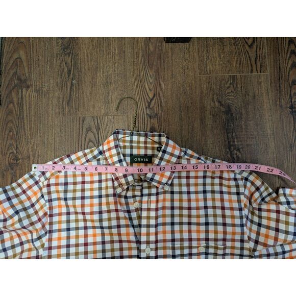 NEW ORVIS MEN'S LONG SLEEVE BUTTON UP SHIRT, BUTTON DOWN COLLAR, SIZE MEDIUM - Picture 4 of 7